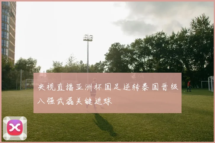 央视直播亚洲杯国足逆转泰国晋级八强武磊关键进球